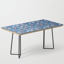 Autumn woodland creatures in Blue  Coffee Table
