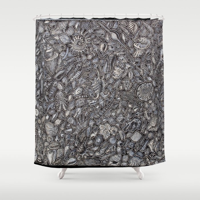 Sea Shells Ocean Decor Shower Curtain By Chloeyzoard Society6