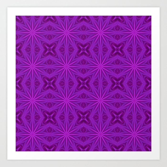 Purple Haze Pattern Art Print by 2sweet4words Designs Society6