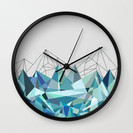 Colorflash 3 Turquoise Wall Clock