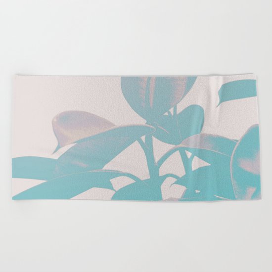 Pastel Botanic Beach Towel
