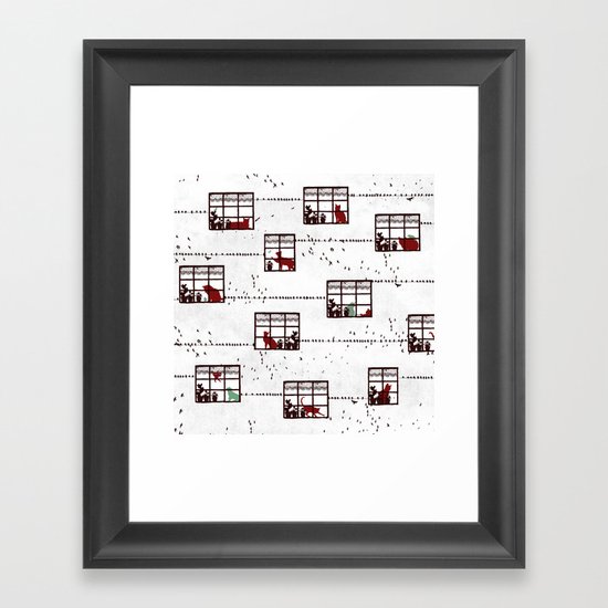 Cat Moments Framed Art Print