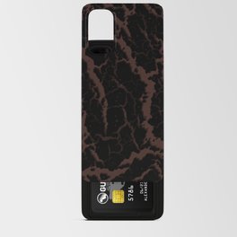 Cracked Space Lava - Brown Android Card Case