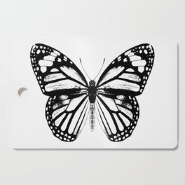 Monarch Butterfly | Vintage Butterfly | Black and White | Cutting Board