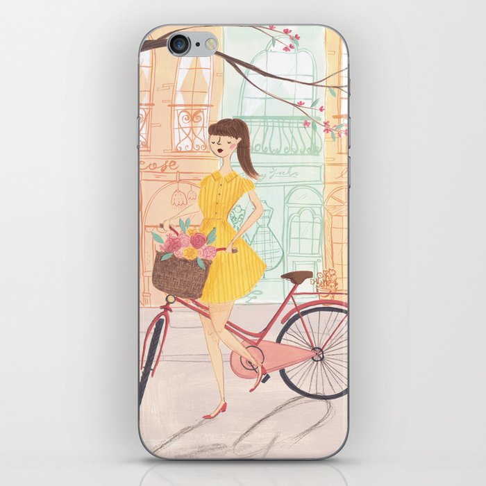 The Lady Cyclist iPhone Skin