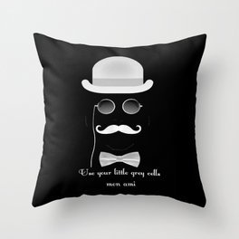 Hercules Poirot Quotes!! Throw Pillow