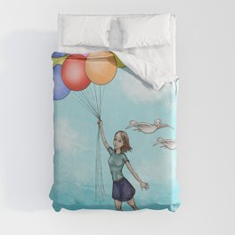 Up In Air Duvet Cover