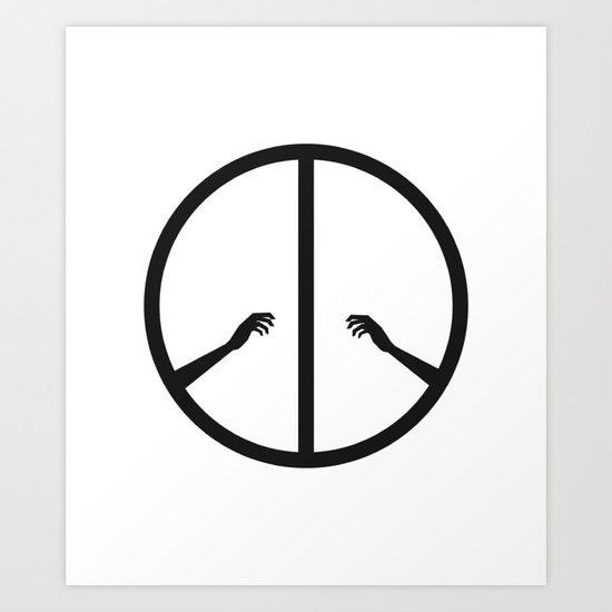 Peace struggle Art Print