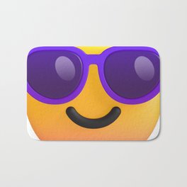 Chill Emoji Design Bath Mat