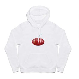 red Apple and a cocktail straw Hoody