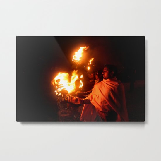 Holly Fire Metal Print