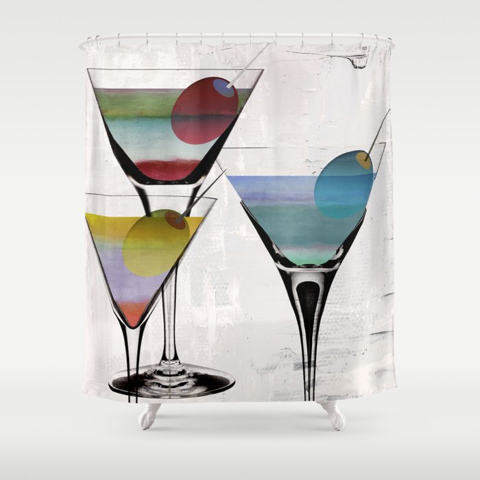 Martini Prism Shower Curtain