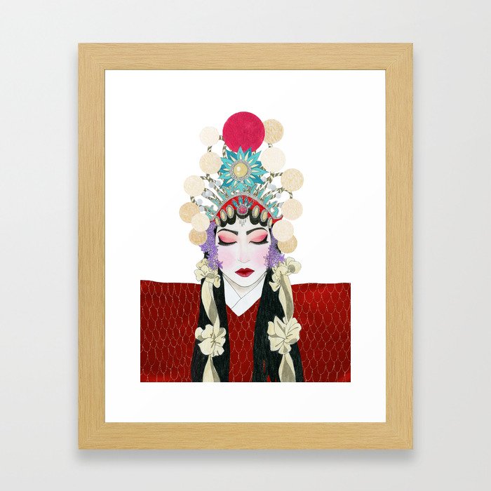 Lady White Snake III Framed Art Print