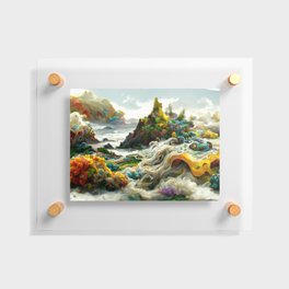 On a Bed of Ocean Coils  Floating Acrylic Print