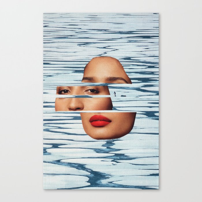 Cold Look Canvas Print