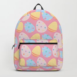 Colorful Pastel Easter Egg Pattern Backpack