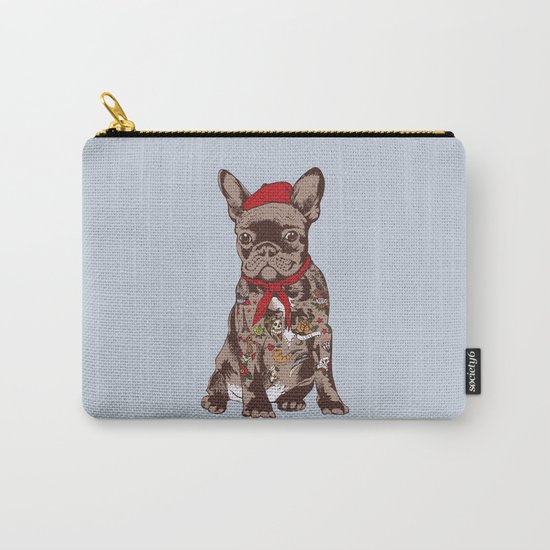 French Bulldog Tattoo Carry-All Pouch