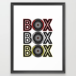 BOX BOX BOX radio call Framed Art Print