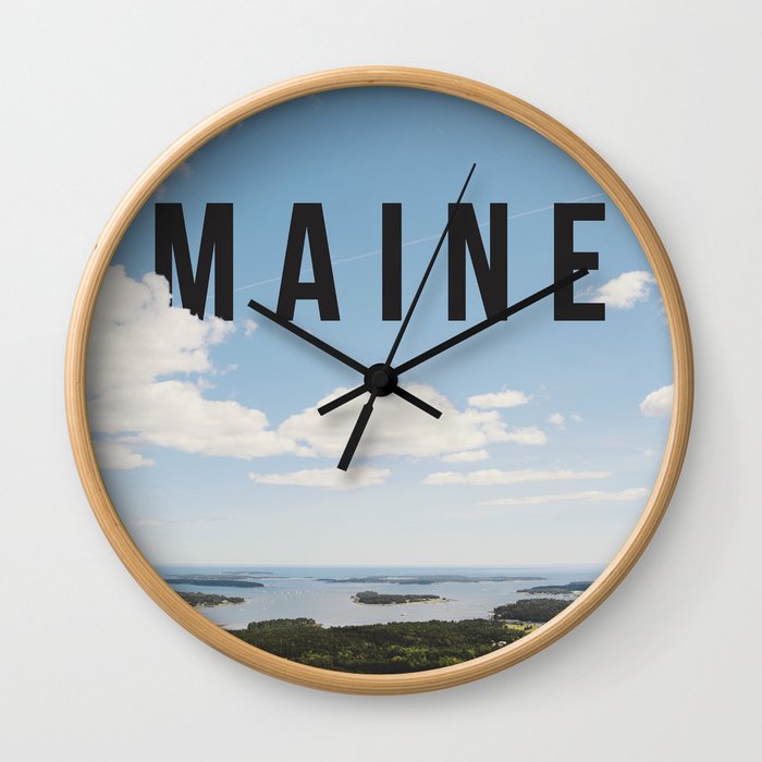 Maine. Wall Clock