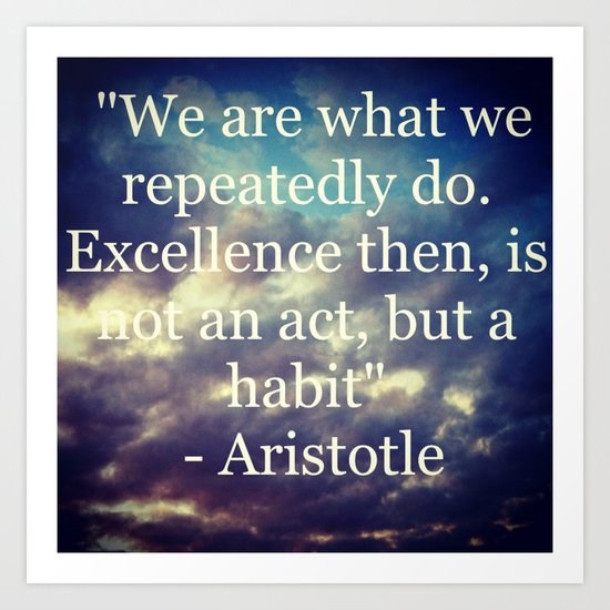 Habits Art Print
