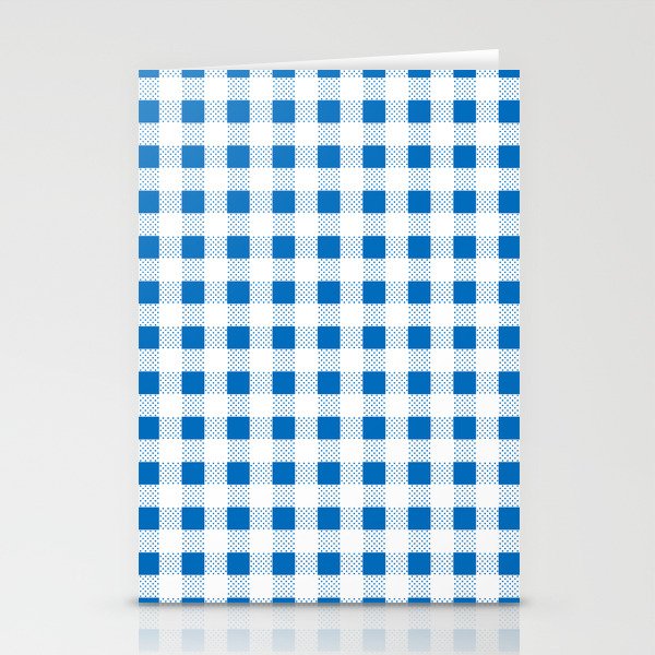 Blue Gingham - 26 Stationery Cards