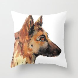 Daisy The German Sheperd - Cute dog  Throw Pillow
