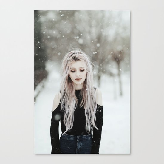 Snowing Canvas Print
