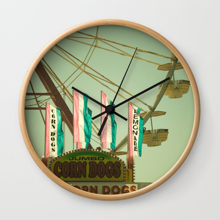 Lemonade & Corn Dogs Wall Clock