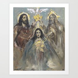 The Coronation of the Virgin Art Print