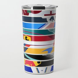 Formula 1 inspired Car liveries Design Travel Mug