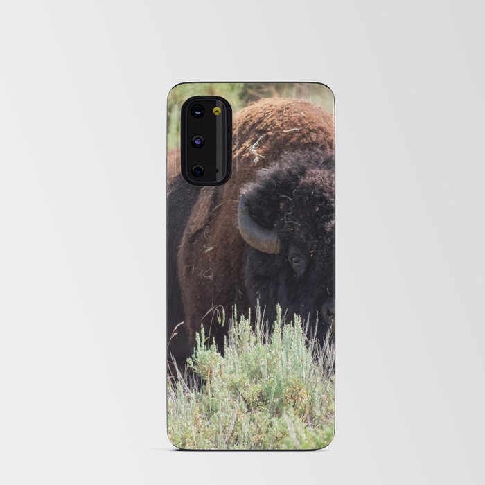Buffalo Wildlife Photography Yellowstone National Park Wyoming Print Android Card Case