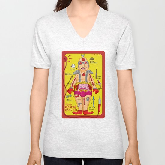 Krang's Weapon Removal Unisex V-Neck