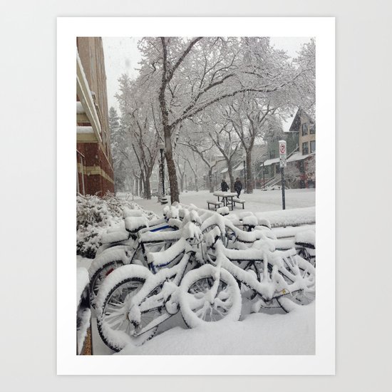 Babe, its cold outside Art Print