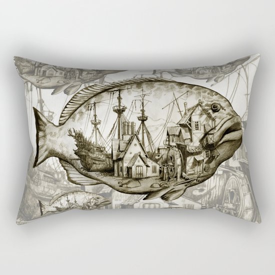 fish Rectangular Pillow