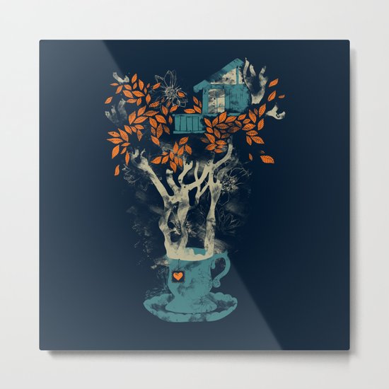 Tea House Metal Print