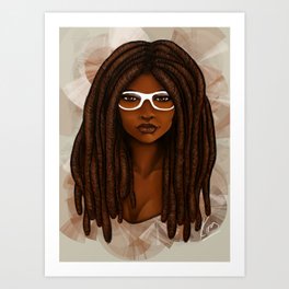 White Glasses Art Print