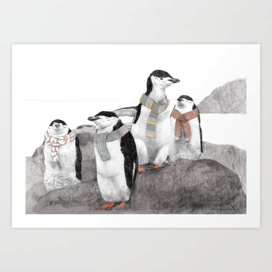 Penguins Art Print