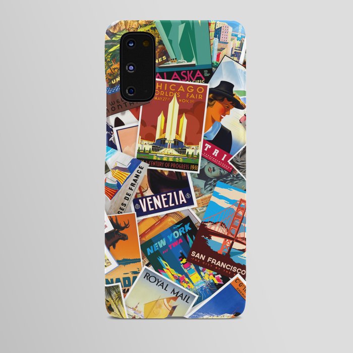 Vintage Travel Poster Collage #1 Android Case