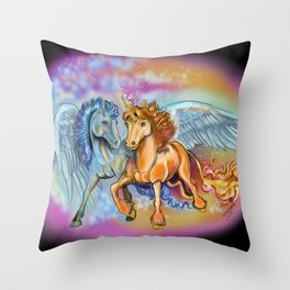 Wind an Flame Throw Pillow