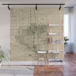 Lancaster, USA - Vintage City Map - United States of America Wall Mural