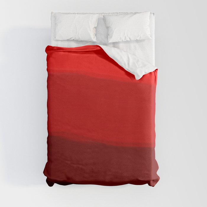Ombre in Red Duvet Cover