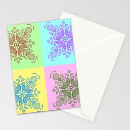 Inverted Tile Design (Full) Stationery Card