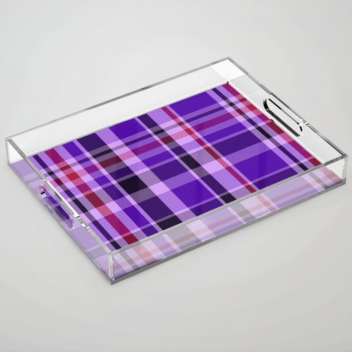 Plaid // Purple Blackberry Acrylic Tray