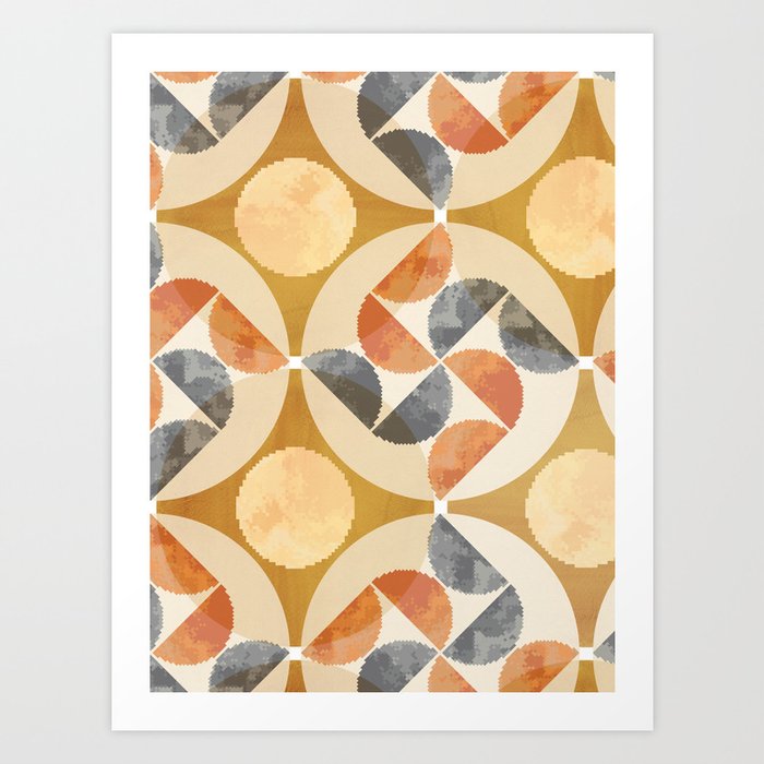 Abstract geometric pattern Art Print