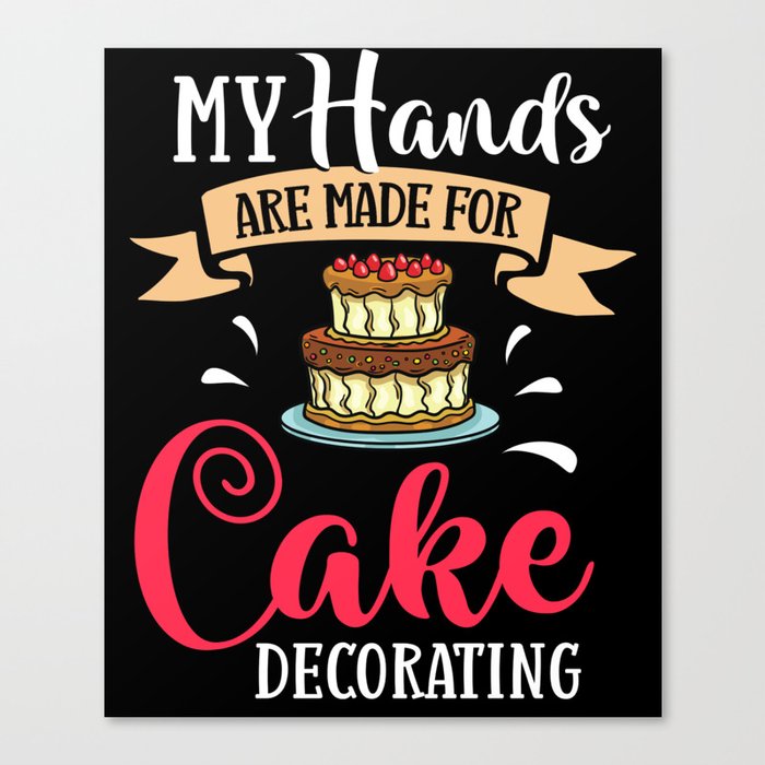 Cake Decorating Ideas Beginner Decorator Canvas Print