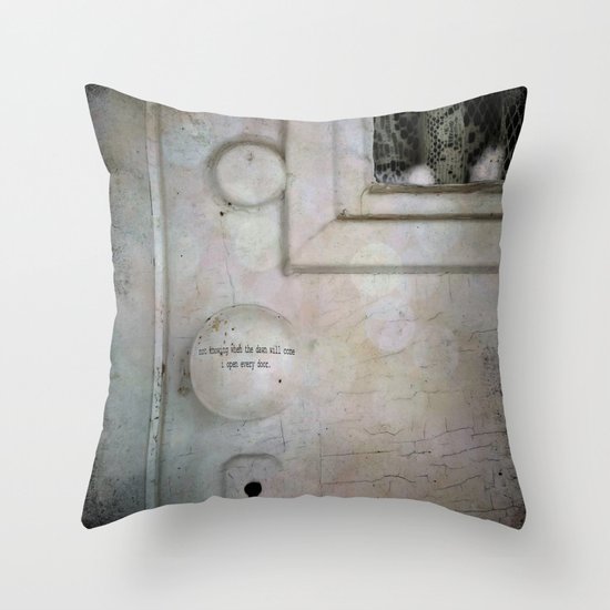 Open Every Door Throw Pillow