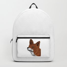 Watercolor animals fox painting Backpack