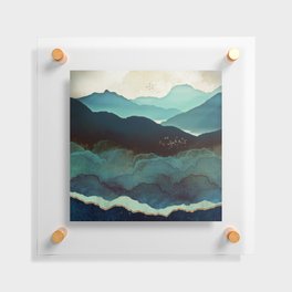 Indigo Mountains Floating Acrylic Print