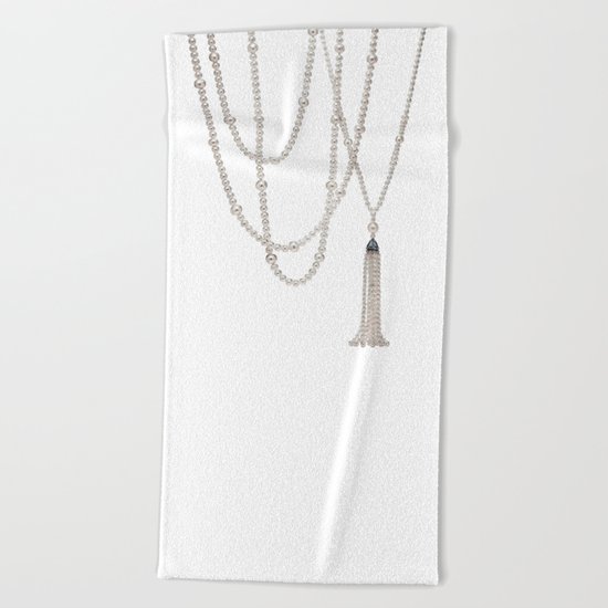 White Pearl Beach Towel