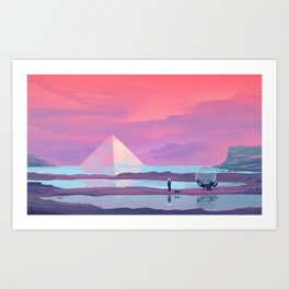 Ocean Pyramid Art Print
